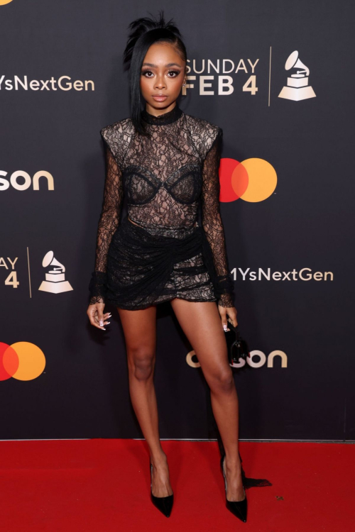 Skai Jackson at Grammys NextGen Party in Los Angeles, February 2024