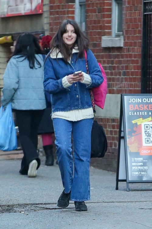 Suri Cruise in Double Denim in New York, February 2024 3