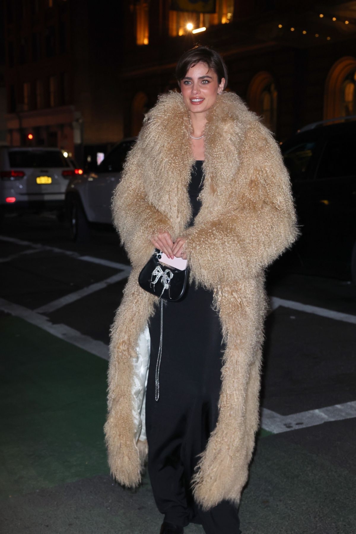 Taylor Hill at Frame Denim Fashion Week Dinner, February 2024