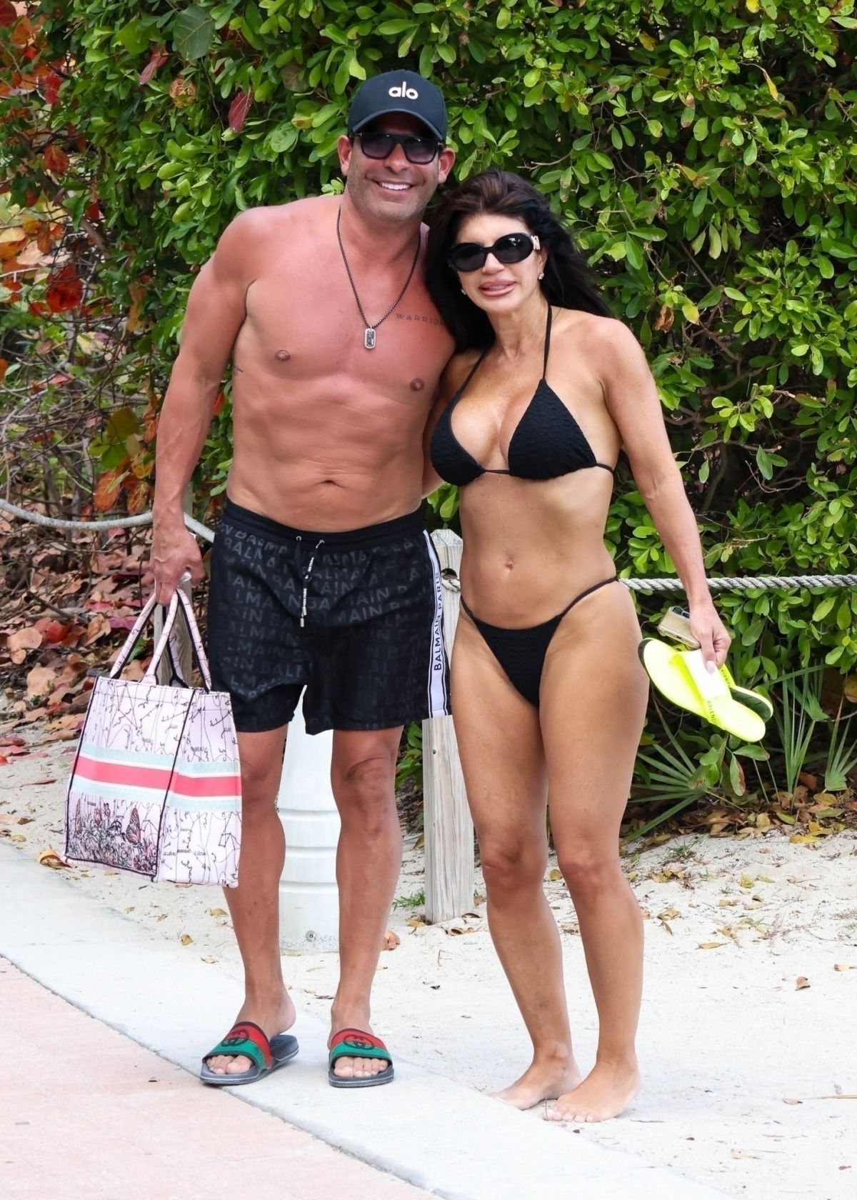 Teresa Giudice in Bikini and Luis Ruelas at Miami Beach, February 2024