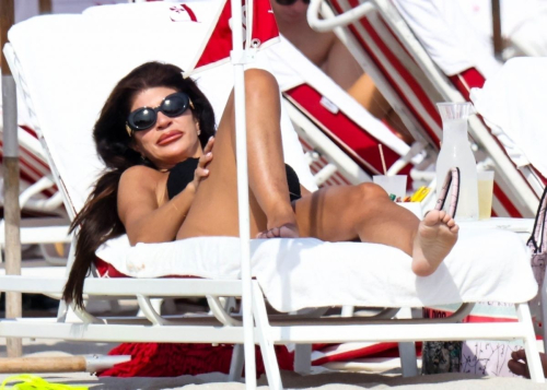 Teresa Giudice in Bikini and Luis Ruelas at Miami Beach, February 2024 9