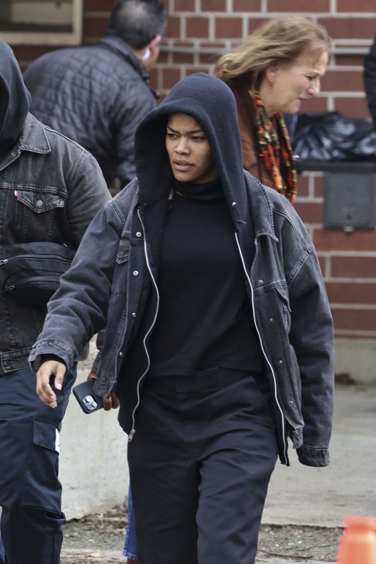 Teyana Taylor on Set of Paul Thomas Anderson’s New Movie, February 2024