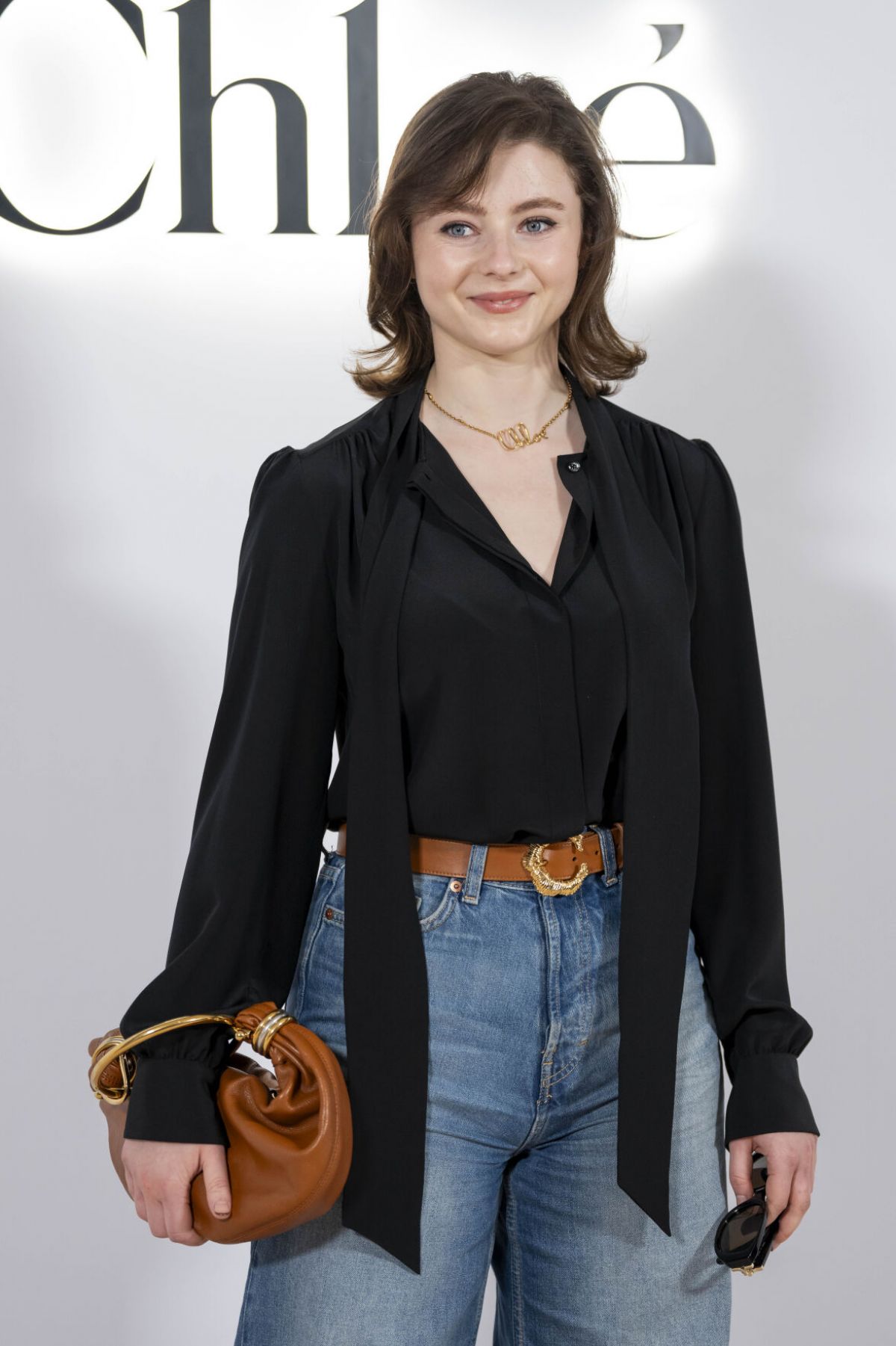 Thomasin McKenzie at Chloe Womenswear FW24-25 Show in Paris, February 2024