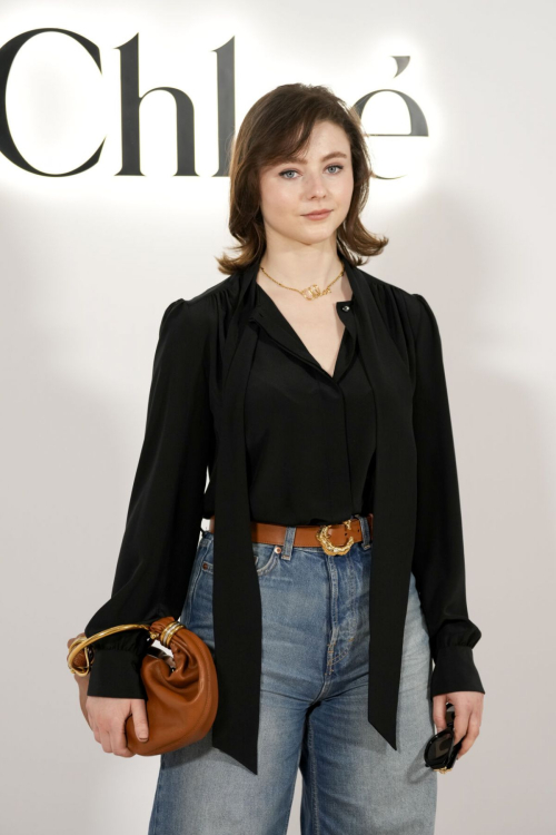 Thomasin McKenzie at Chloe Womenswear FW24-25 Show in Paris, February 2024 3