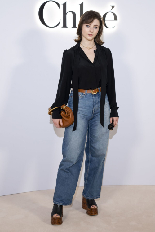 Thomasin McKenzie at Chloe Womenswear FW24-25 Show in Paris, February 2024 5