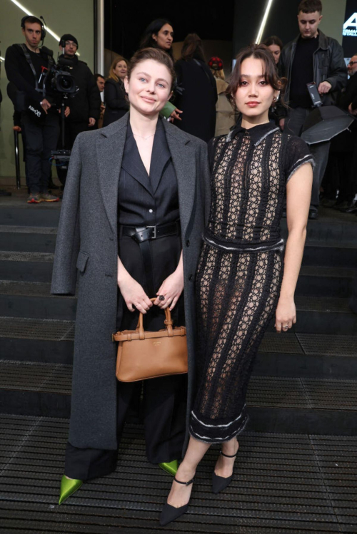 Thomasin McKenzie at Prada Fall/Winter 2024 Womenswear Fashion Show Milan, February 2024 2