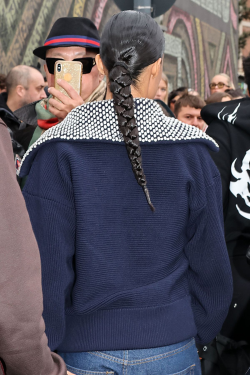 Tina Kunakey at Gucci FW2024-25 Show, Milan Fashion Week, February 2024 4