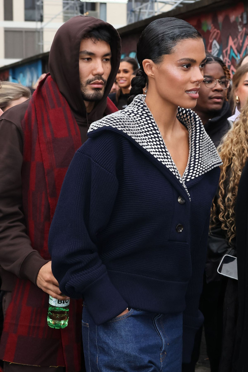 Tina Kunakey at Gucci FW2024-25 Show, Milan Fashion Week, February 2024 7