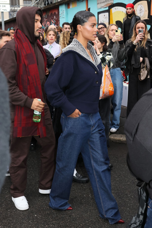 Tina Kunakey at Gucci FW2024-25 Show, Milan Fashion Week, February 2024 8