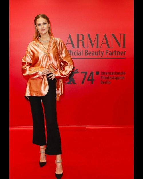 Toni Garrn at Armani Beauty Event at Berlinale, February 2024