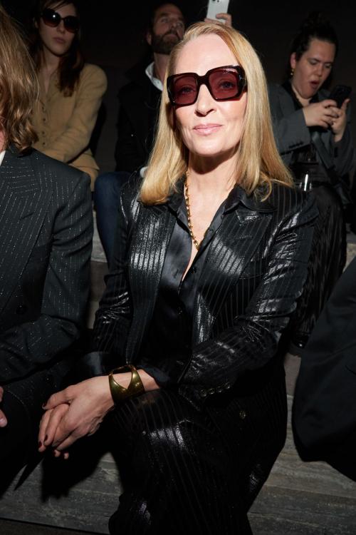 Uma Thurman at Tom Ford Fashion Show, February 2024