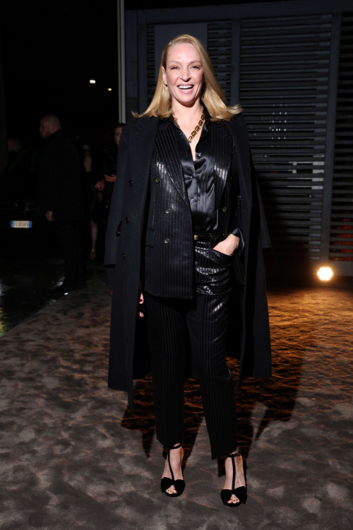 Uma Thurman at Tom Ford Fashion Show, February 2024 1