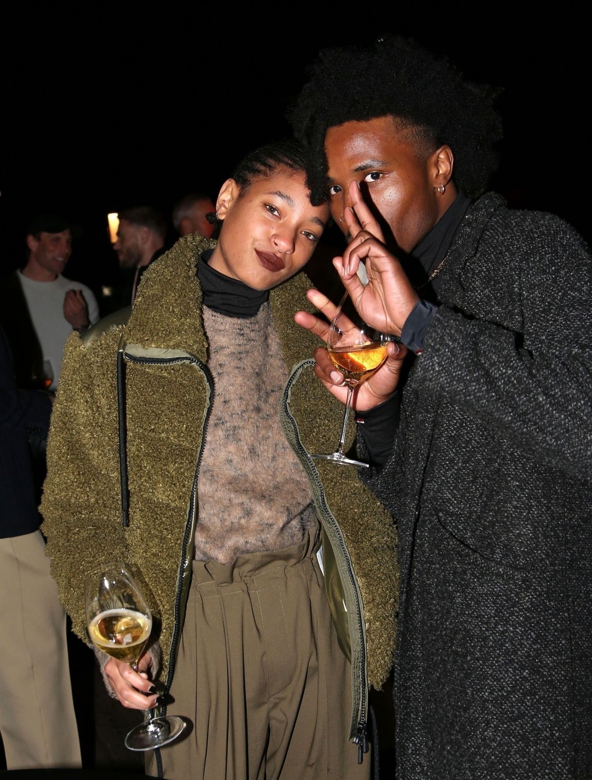 Willow Smith and De’Wayne Jackson Night Out in St Moritz, February 2024