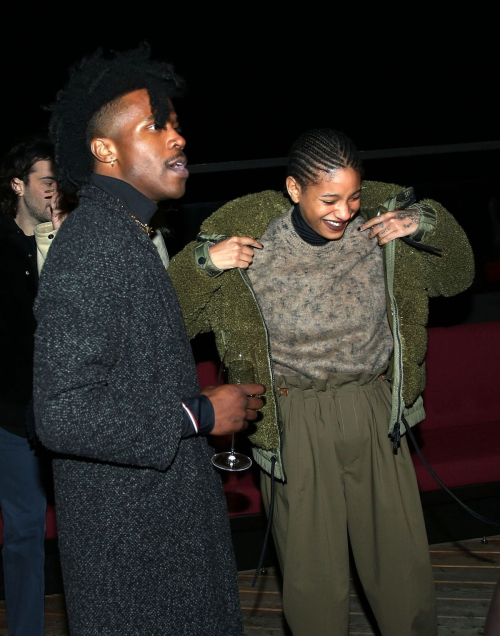 Willow Smith and De’Wayne Jackson Night Out in St Moritz, February 2024 4