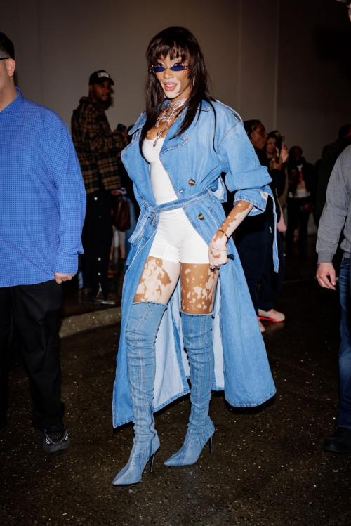 Winnie Harlow Leaves Fanatics Party in Las Vegas, February 2024