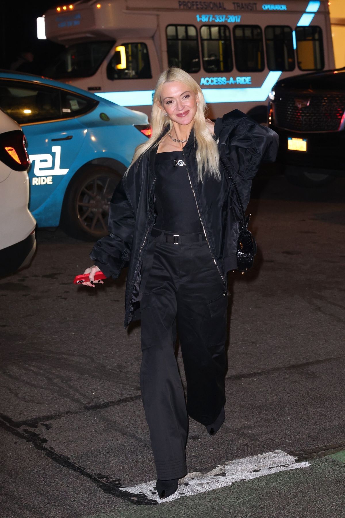 Zanna Roberts Rassi at Frame Denim Fashion Week Dinner, February 2024