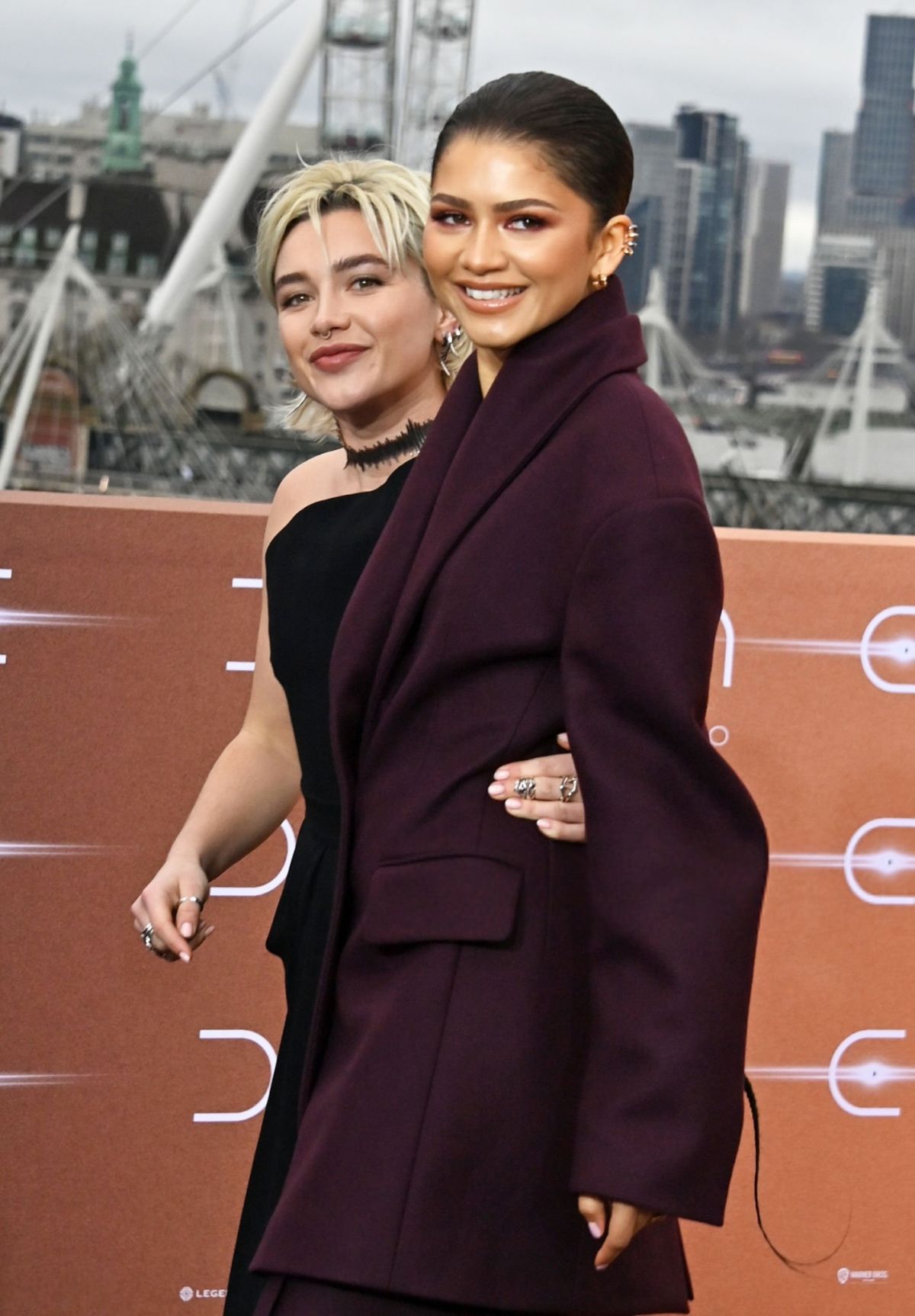 Zendaya and Florence Pugh at Dune Part Two Photocall, February 2024