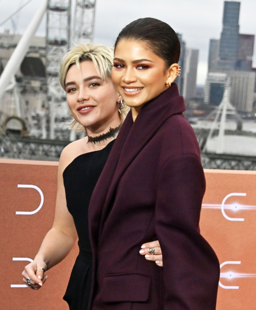 Zendaya and Florence Pugh at Dune Part Two Photocall, February 2024 3