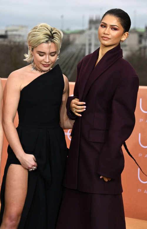 Zendaya and Florence Pugh at Dune Part Two Photocall, February 2024 4