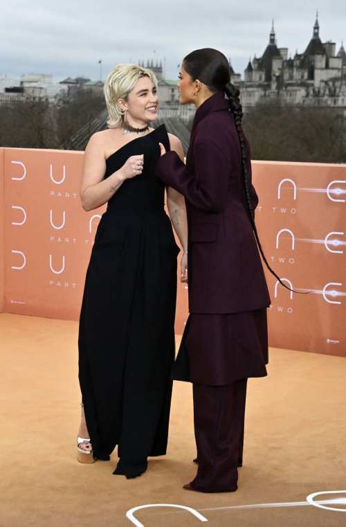 Zendaya and Florence Pugh at Dune Part Two Photocall, February 2024 6