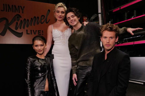 Zendaya and Florence Pugh at Jimmy Kimmel Live in Los Angeles, February 2024 6