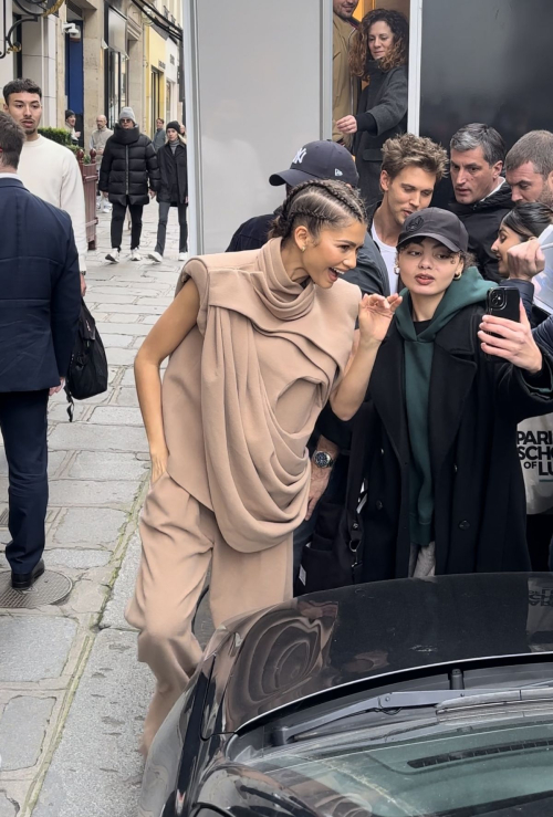 Zendaya Leaves Interview for Dune 2 in Paris, February 2024 4