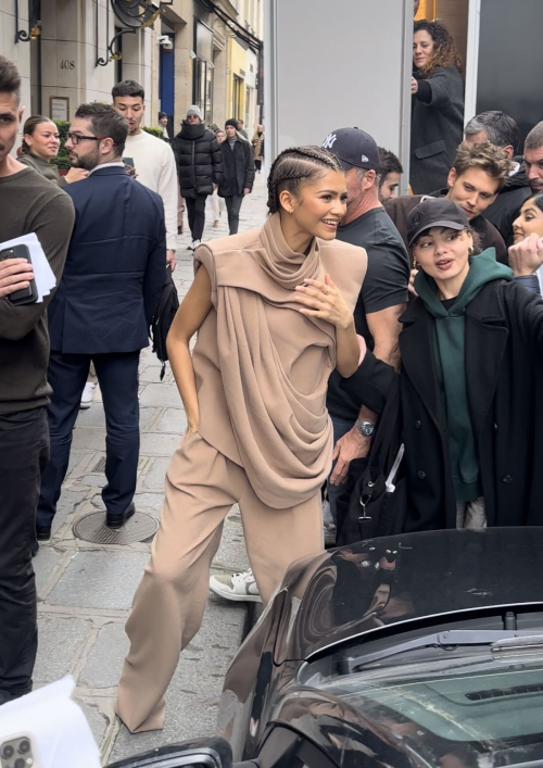 Zendaya Leaves Interview for Dune 2 in Paris, February 2024 5