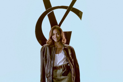 Zoe Saldana at Saint Laurent Womenswear Show Paris, February 2024 3