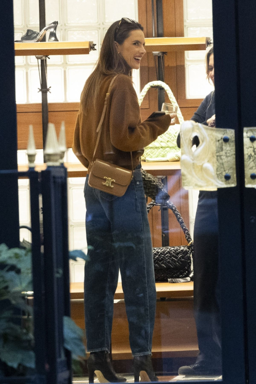 Alessandra Ambrosio Shopping at Bottega Veneta in Paris, February 2024 3