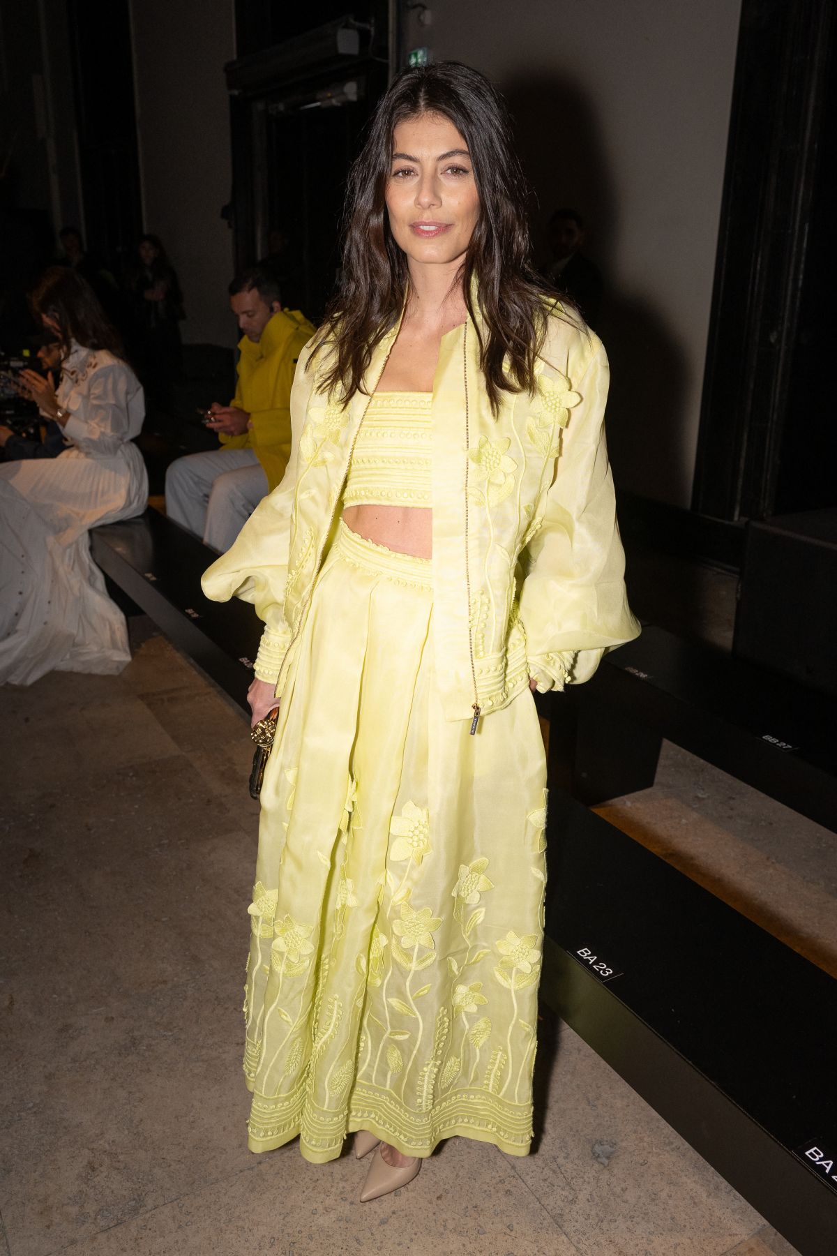 Alessandra Mastronardi at Elie Saab Womenswear FW24-25 Show at Paris Fashion Week, March 2024