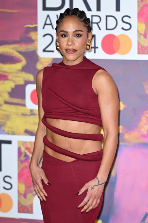 Alex Scott at Brit Awards 2024 at O2 Arena in London, March 2024