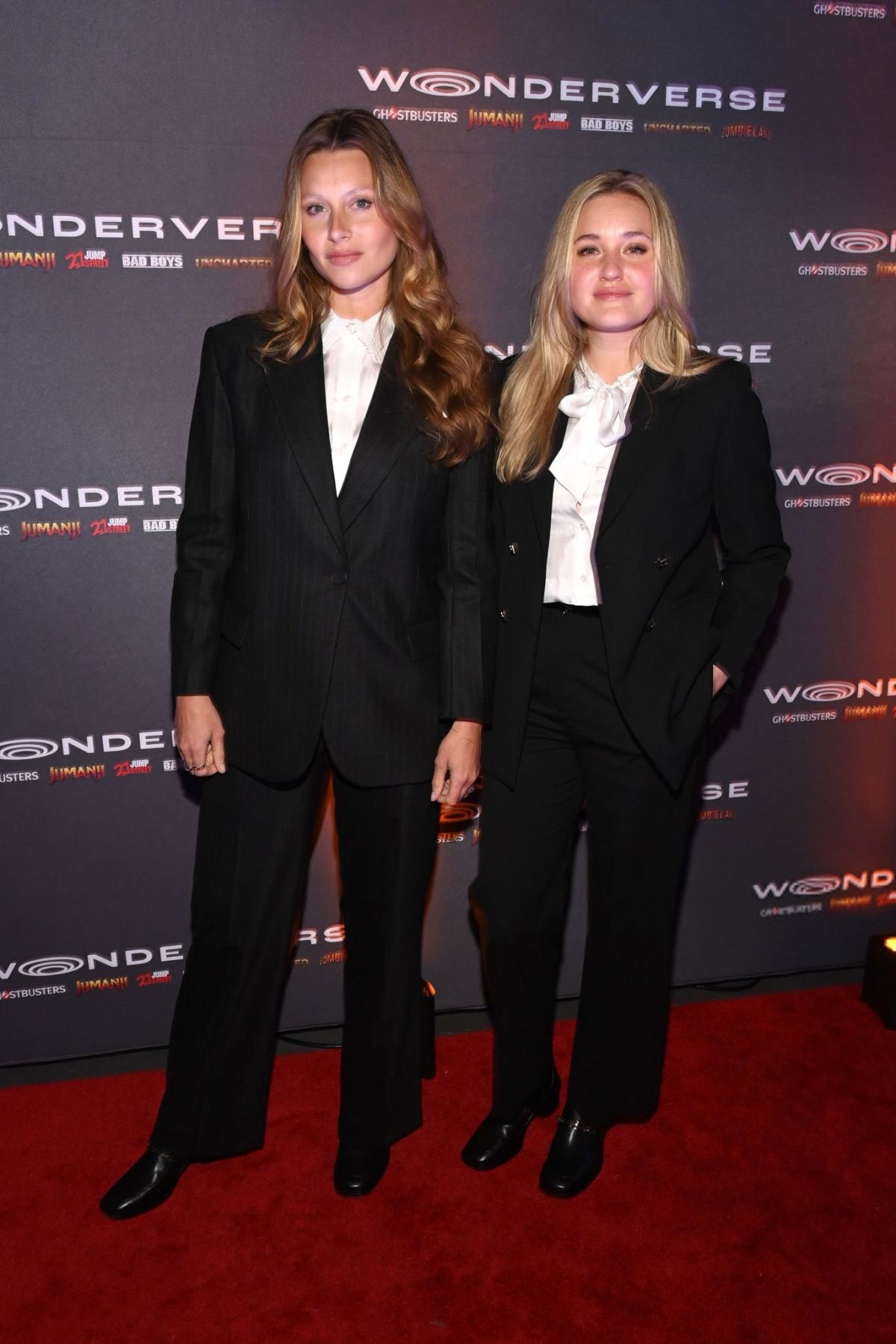 Aly and AJ Michalka at Wonderverse Grand Opening by Sony Pictures, January 2024