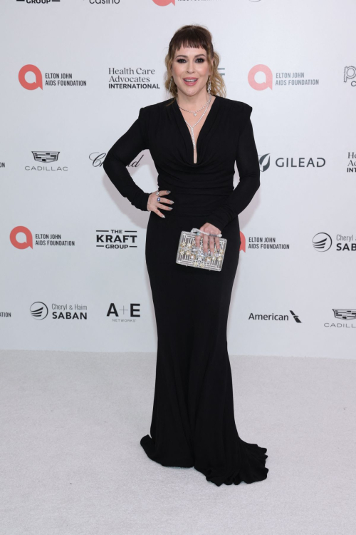 Alyssa Milano at Elton John AIDS Foundation Academy Awards, March 2024 5