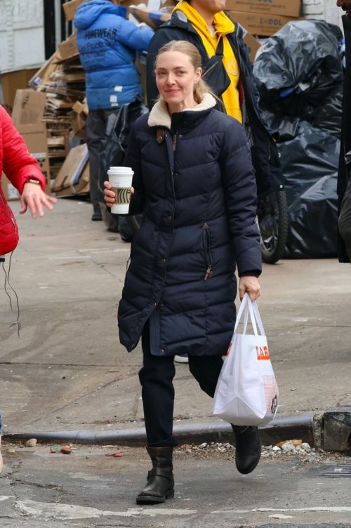 Amanda Seyfried on the Set of Long Bright River in New York