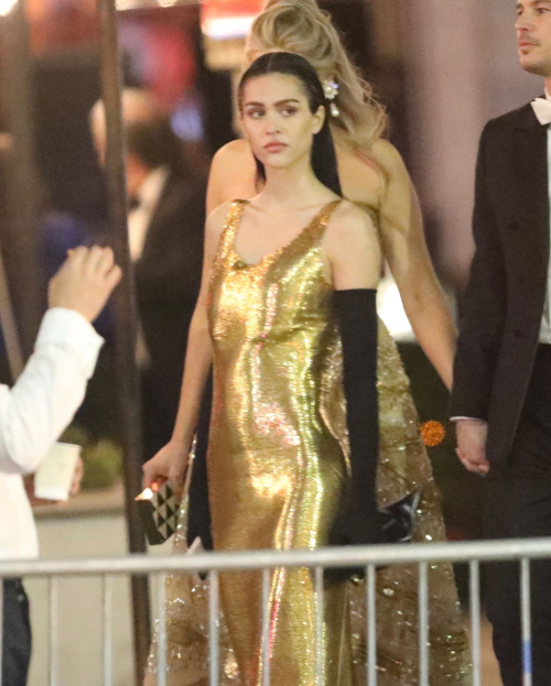 Amelia Hamlin Leaves Vanity Fair Oscar Party, March 2024