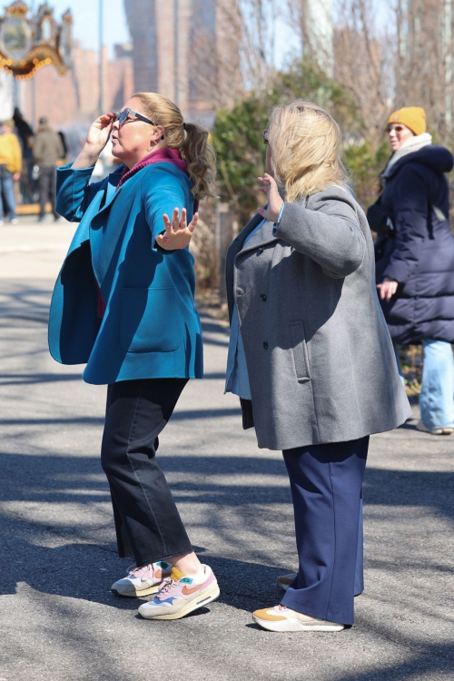 Amy Schumer and Urzila Carlson on the Set of Kinda Pregnant, March 2024 2