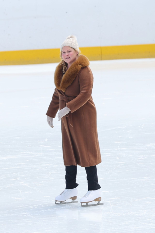 Amy Schumer Ice Skating at Wollman Rink Set of Kinda Pregnant, March 2024 2