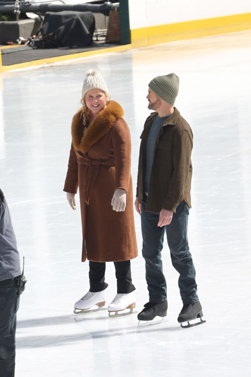 Amy Schumer Ice Skating at Wollman Rink Set of Kinda Pregnant, March 2024 5