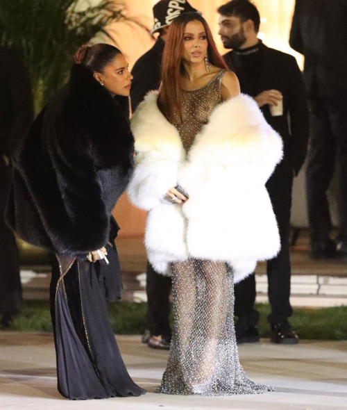 Anitta Leaves Vanity Fair Oscar Party, March 2024