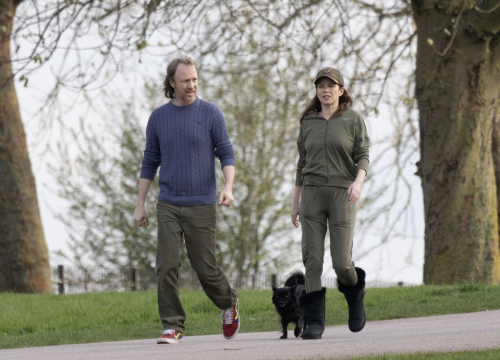 Anna Friel Out with Dog and Friend at Windsor Castle, March 2024 3