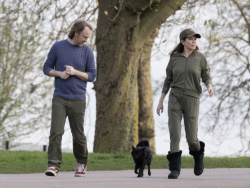 Anna Friel Out with Dog and Friend at Windsor Castle, March 2024 4