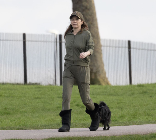 Anna Friel Out with Dog and Friend at Windsor Castle, March 2024 5