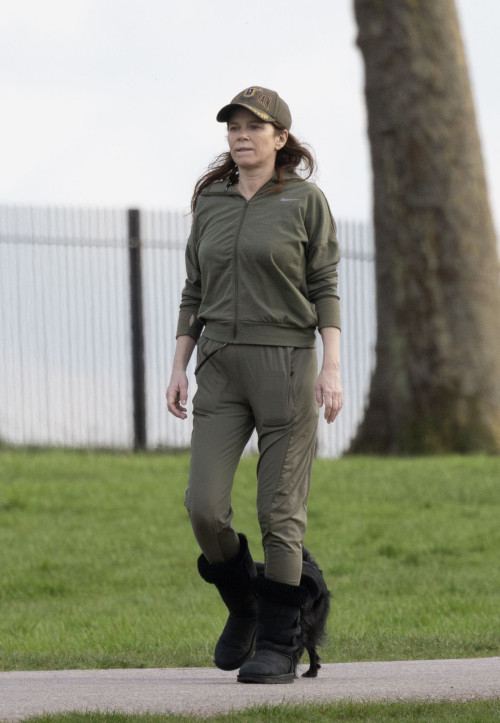 Anna Friel Out with Dog and Friend at Windsor Castle, March 2024 6