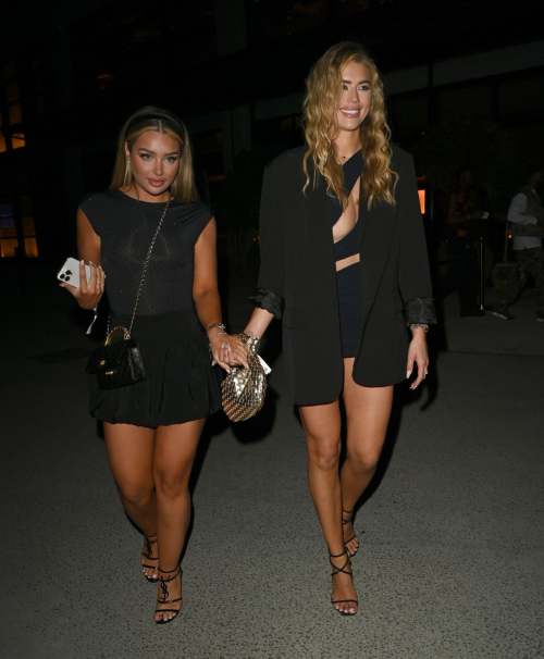 Arabella Chi and Lucinda Stratford Arrive at Molly Smith Boohoo Launch at Fenix in Manchester 1