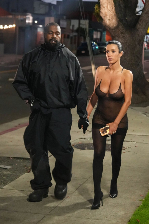 Bianca Censori and Kanye West Night Out at Saffy’s Los Angeles, March 2024 2