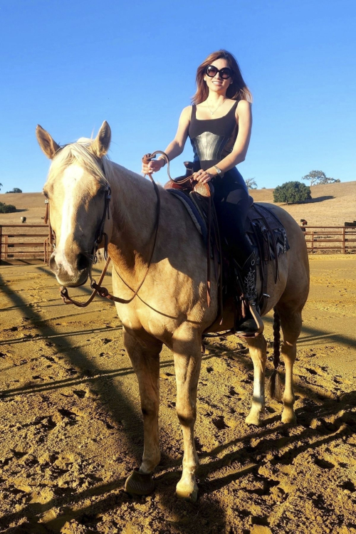 Blanca Blanco Out Riding a Horse in Santa Barbara, March 2024 5