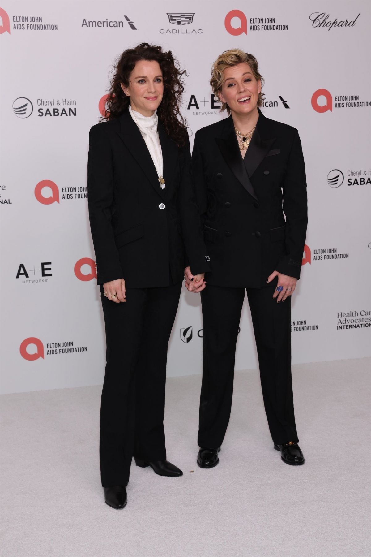 Brandi Carlile and Catherine Shepherd at Elton John AIDS Foundation Viewing Party, March 2024