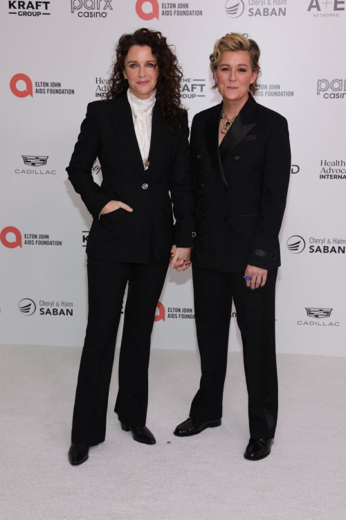 Brandi Carlile and Catherine Shepherd at Elton John AIDS Foundation Viewing Party, March 2024 2