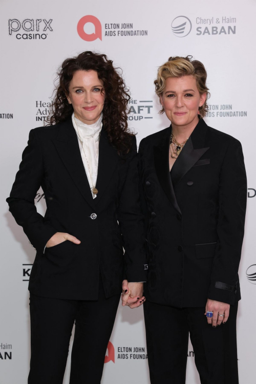 Brandi Carlile and Catherine Shepherd at Elton John AIDS Foundation Viewing Party, March 2024 3