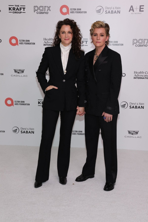 Brandi Carlile and Catherine Shepherd at Elton John AIDS Foundation Viewing Party, March 2024 4